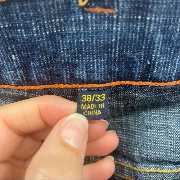 Vintage Karl Kani Gold Jean 38 x 33 90s HIp Hop Streetwear Flap Pockets - Picture 8 of 10